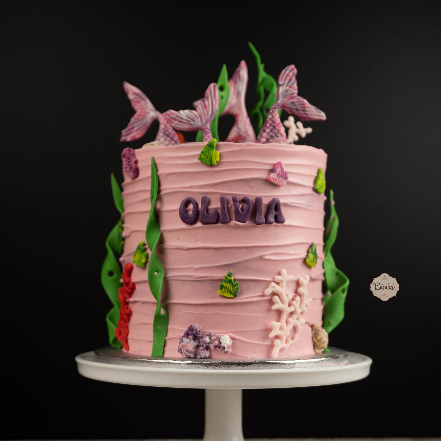 Tarta Sin Fondant Sirena