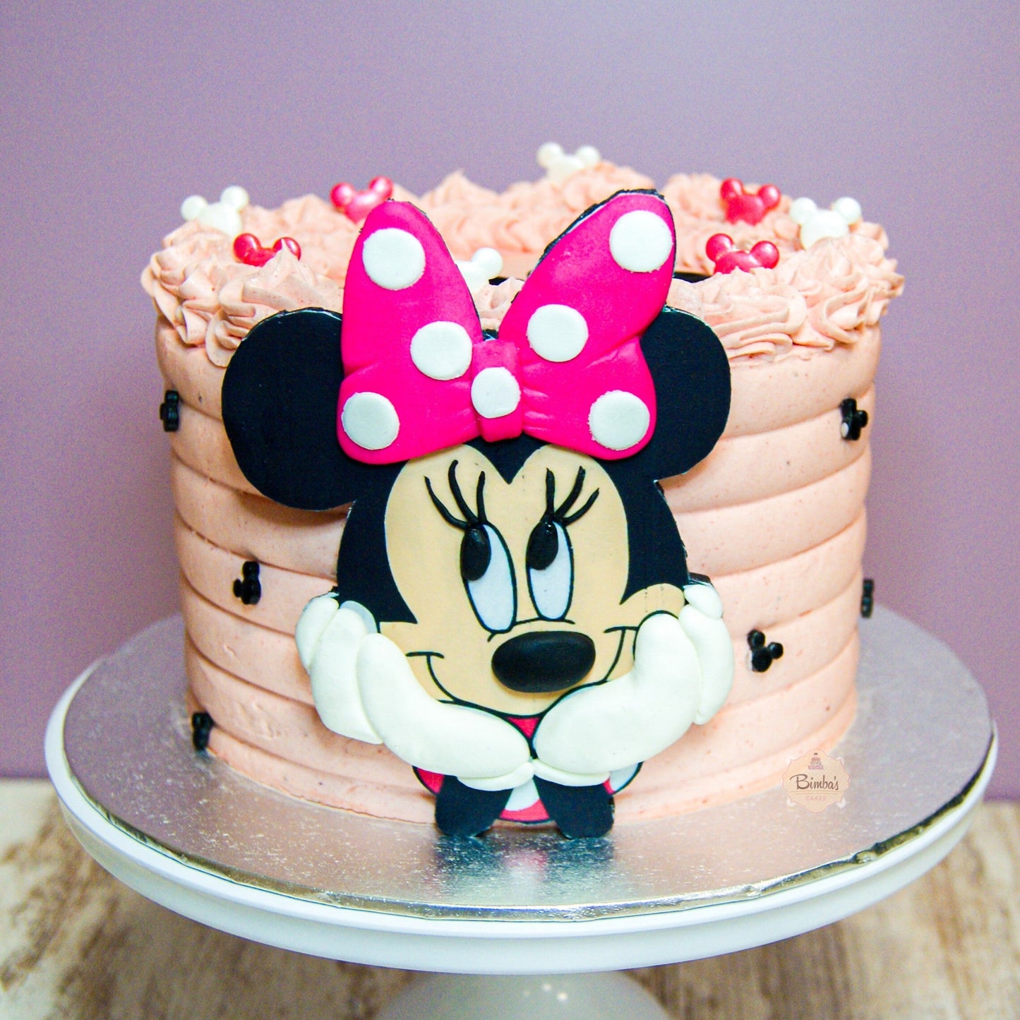Tarta Sin Fondant Minnie Mouse