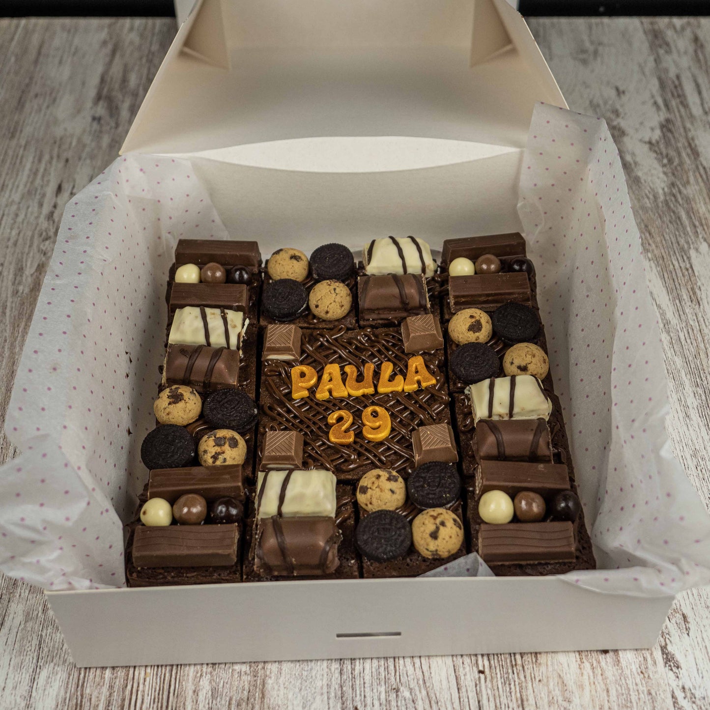 Brownie decorado