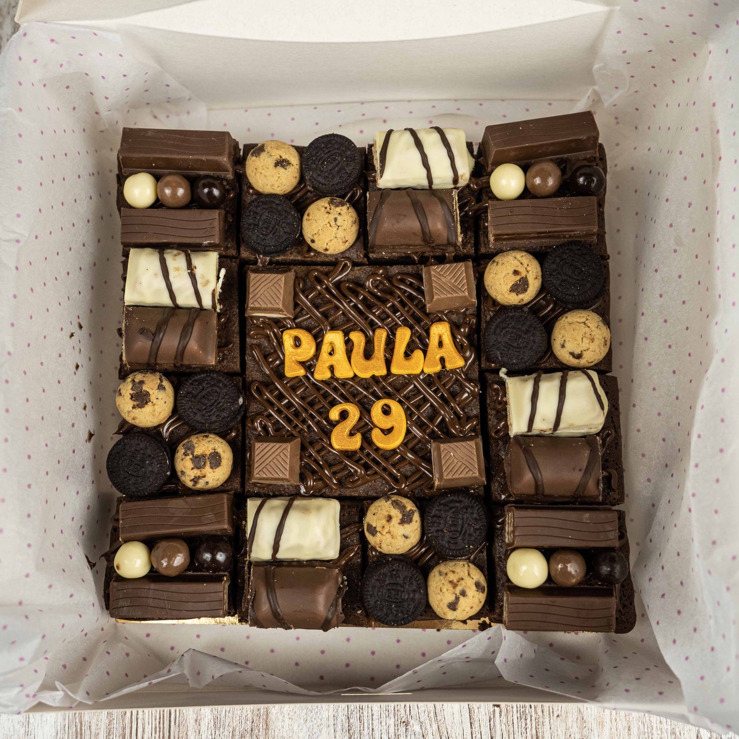 Brownie decorado
