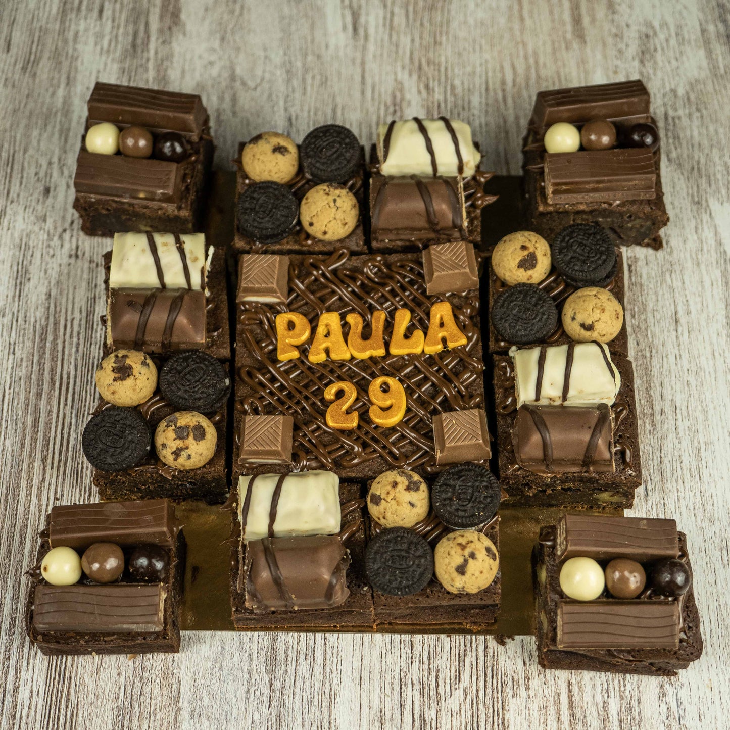 Brownie decorado