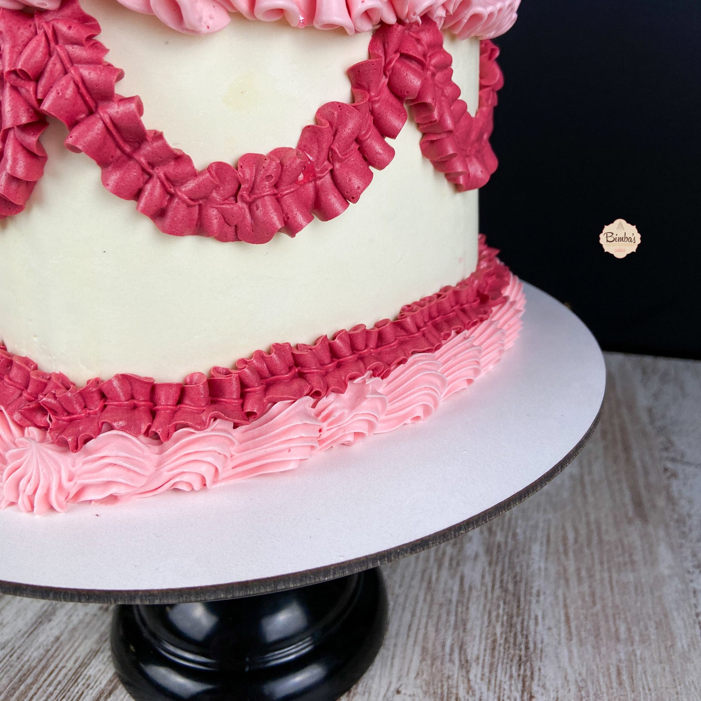 Tarta Corazon Bicolor Vintage