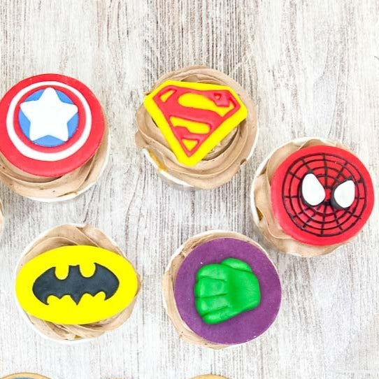 Cupcakes y Minicupcakes Superheroes