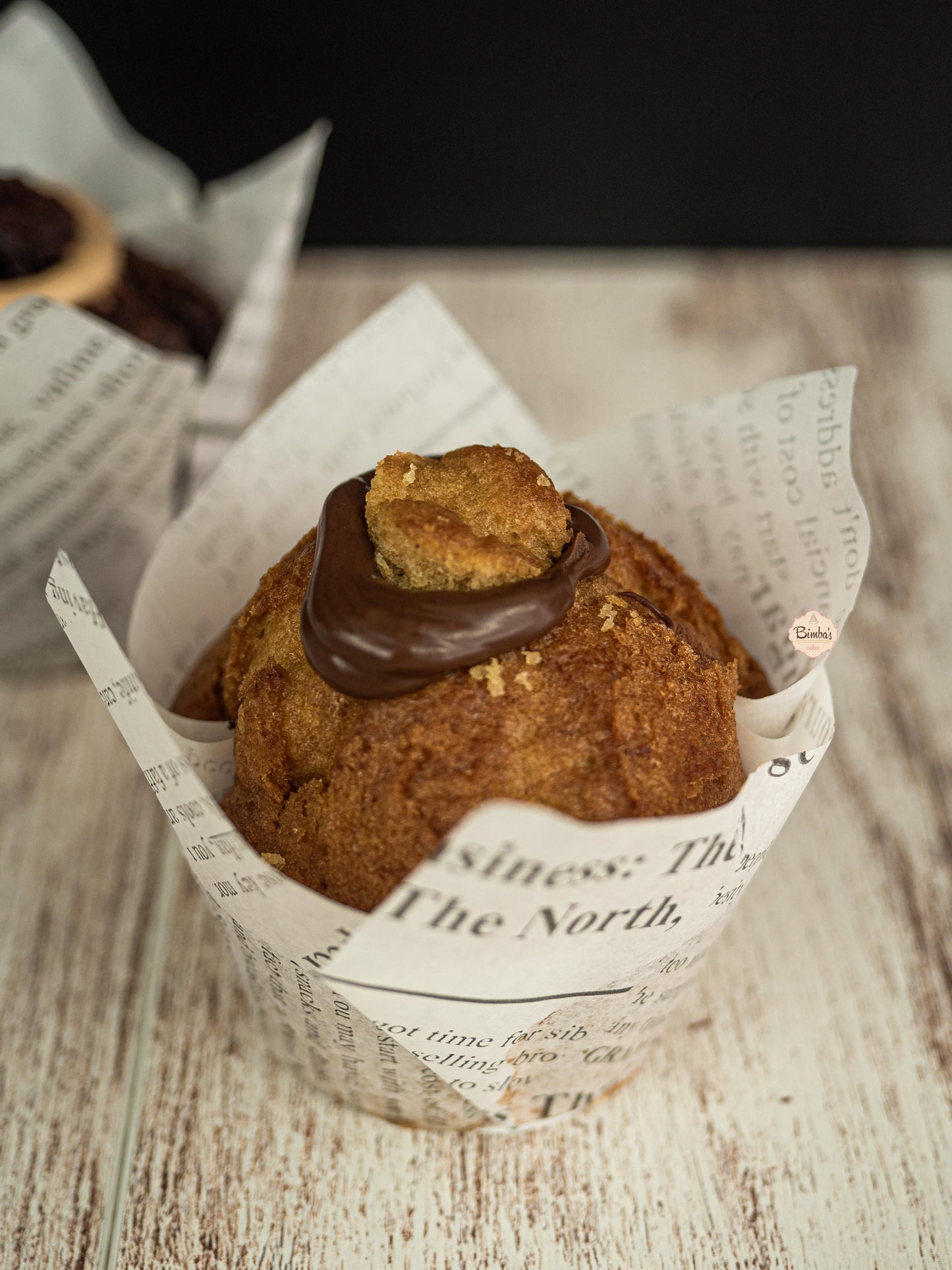 Muffins de Vainilla relleno Nutella