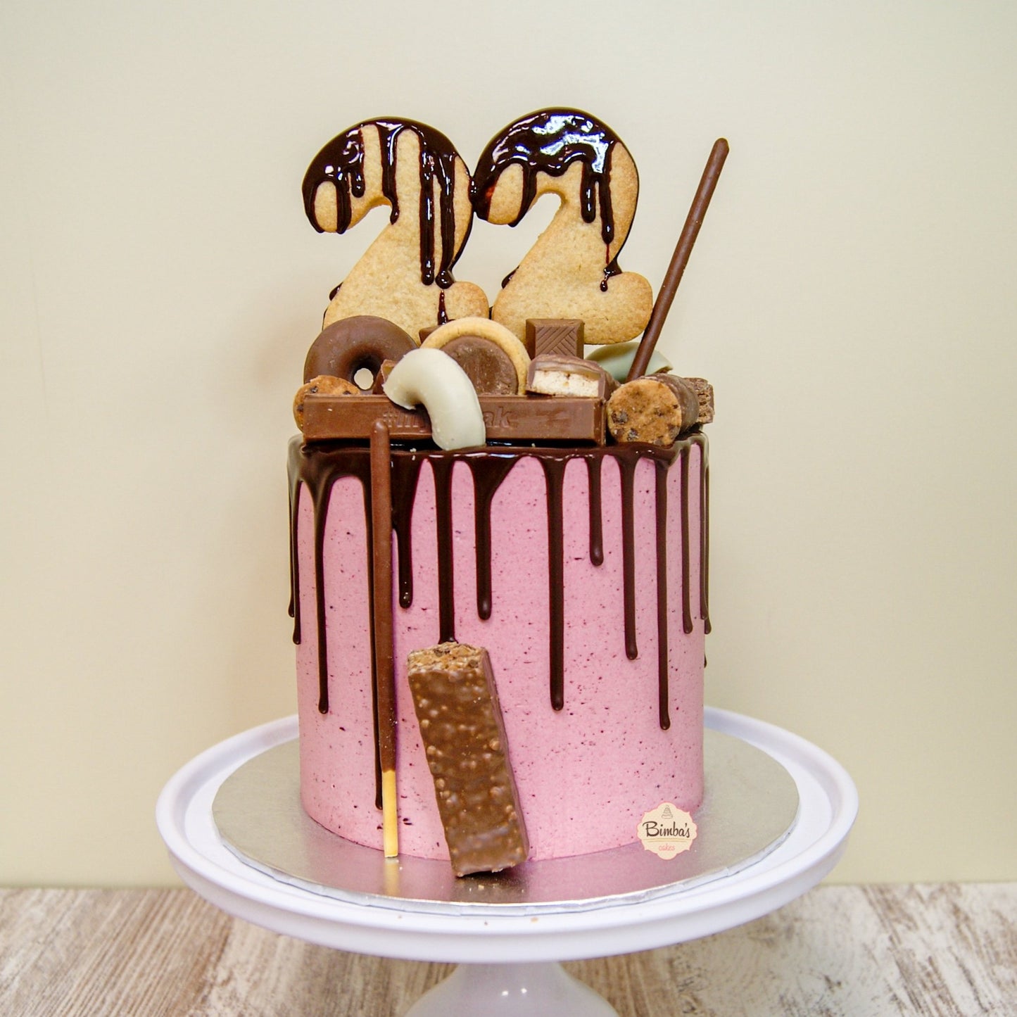 Tarta Gotas Chocolate Bizcocho Chocolate (Drip)