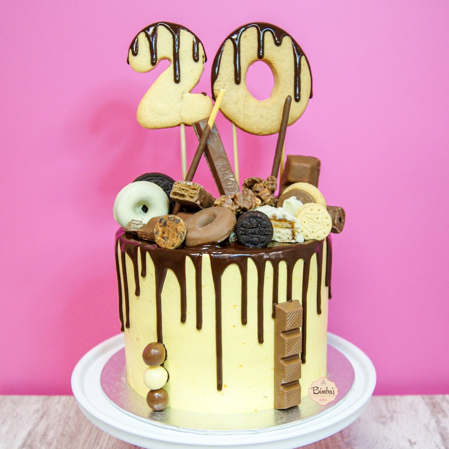 Tarta Gotas Chocolate Bizcocho Chocolate (Drip)