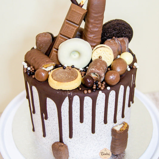 Tarta Gotas Chocolate Bizcocho Vainilla (drip)