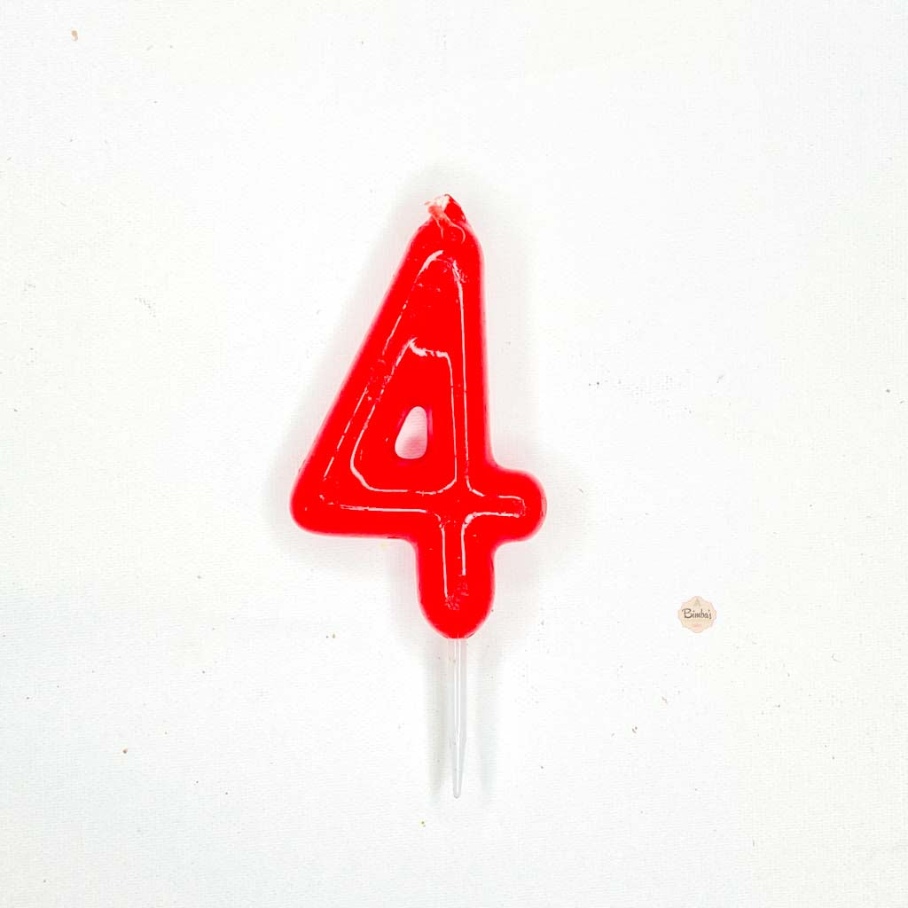 Velas Roja 4 cm