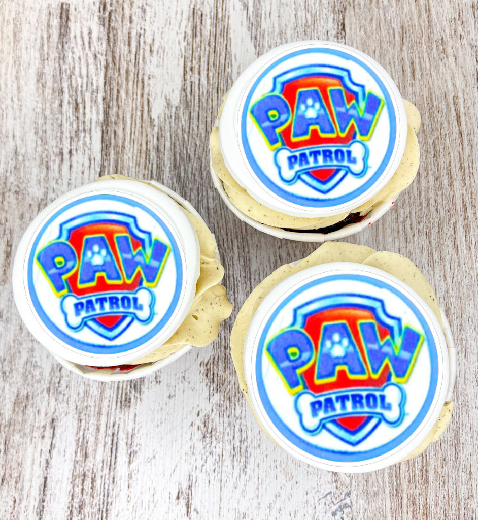 Cupcakes y Minicupcakes Patrulla Canina Papel Comestible