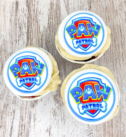 Cupcakes y Minicupcakes Patrulla Canina Papel Comestible