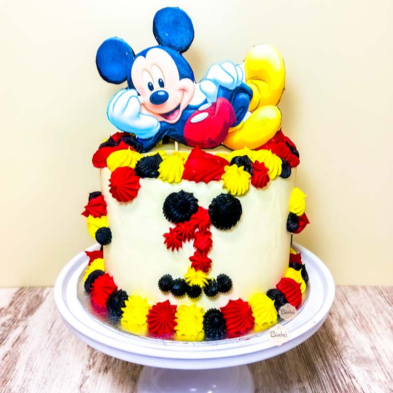 Tarta Sin Fondant Mickey Mouse