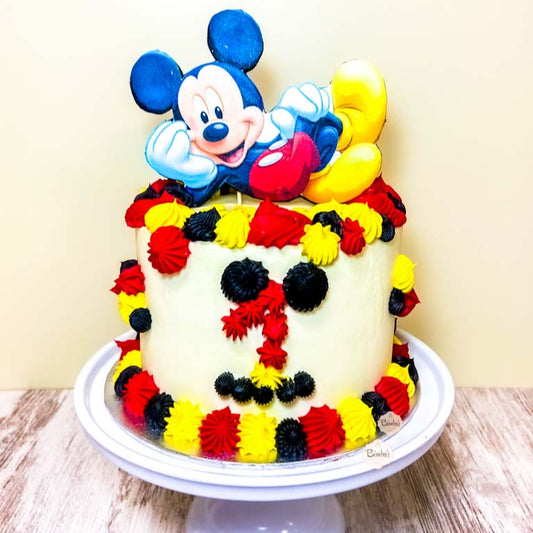 Tarta Sin Fondant Mickey Mouse